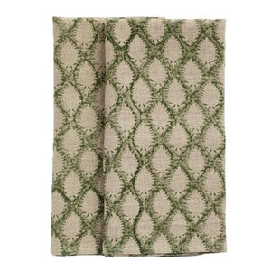 Chamois Cypress linneservett 50x50 cm 2-pack grön