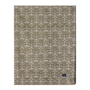 Lexington Jacquard duk 150x250 cm ornament beige/mörk oliv