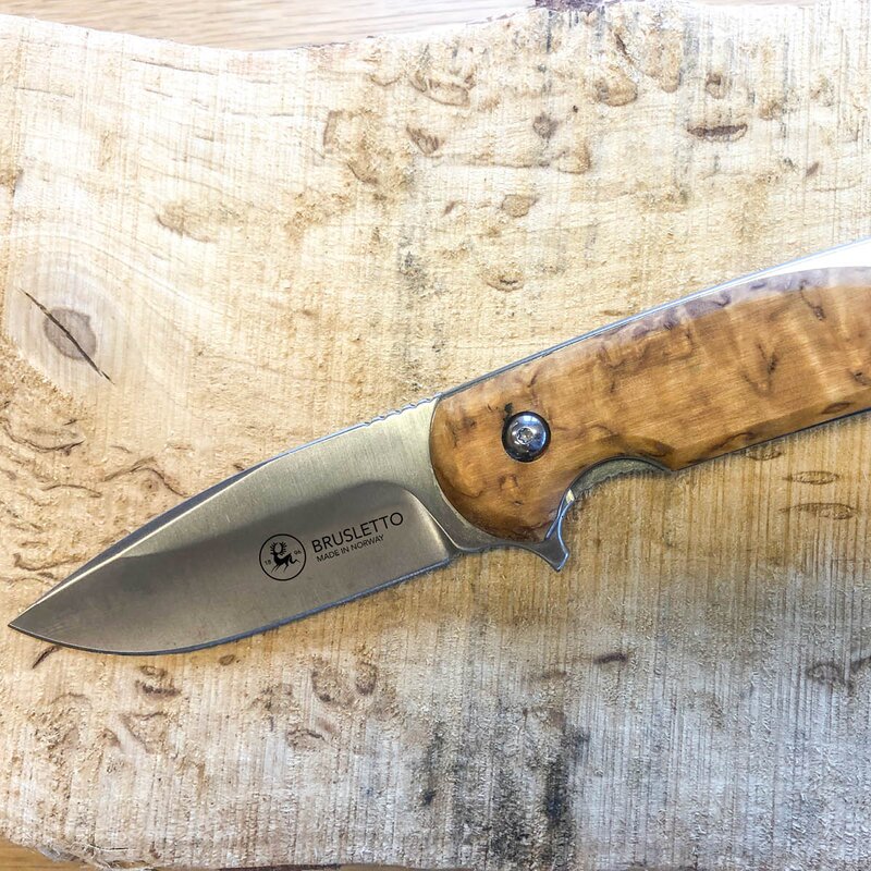 Brusletto Natten fällkniv 21 cm masurbjörk