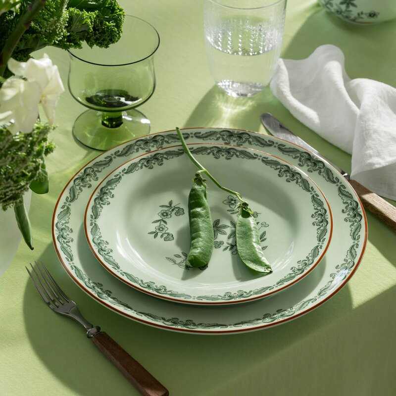 Rörstrand Ostindia Grön tallrik 21 cm 