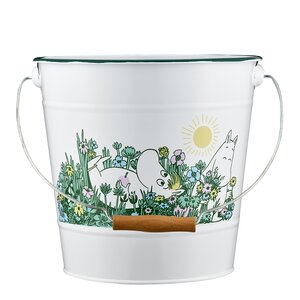 Muurla Mumin hink 10 L i trädgården vit