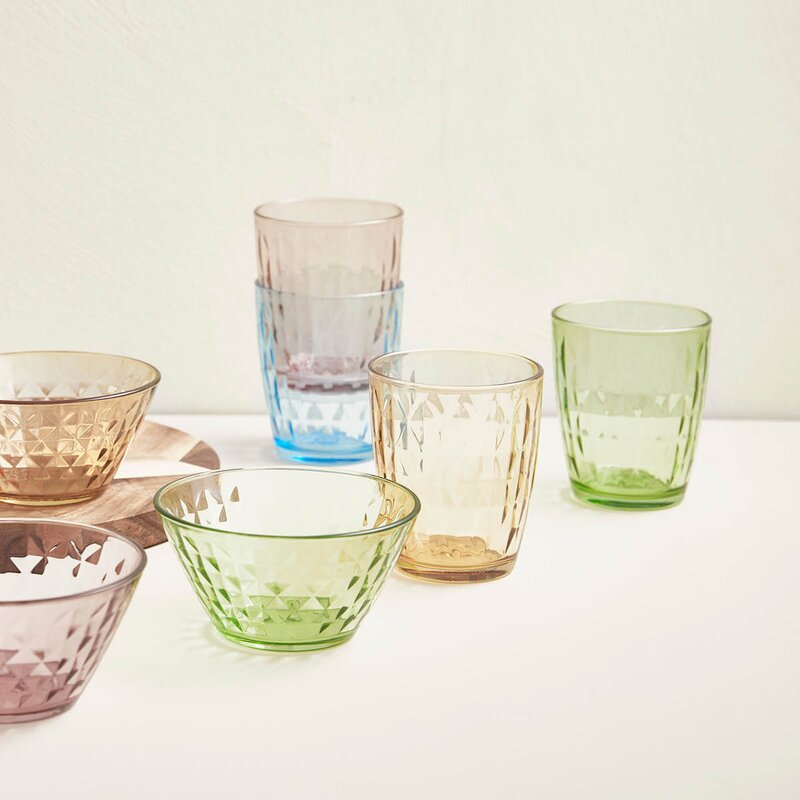 Aida Mosaic dricksglas 34 cl 4-pack flerfärgad