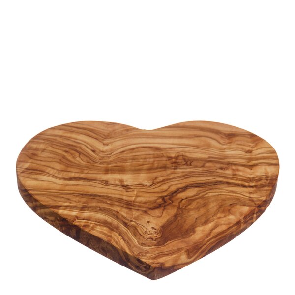 Naturally Med Skärbräda Oliv hjärta 21 cm