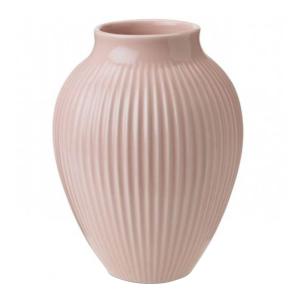 Knabstrup Keramik Vas Räfflor 20 cm Rosa