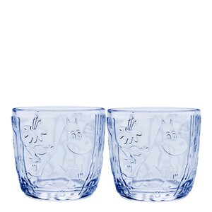 MoominIittala Mumin Arabia glas 28 cl 2-pack Aqua