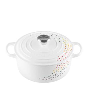 Le Creuset Signature rund gryta 24 cm 4,2 L loving white