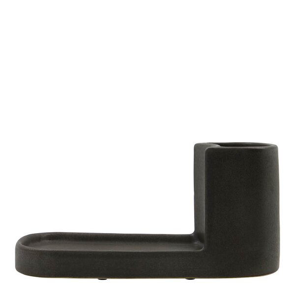 Meraki Datura borste- och tvålhållare 26x12,5 cm mörkgrå