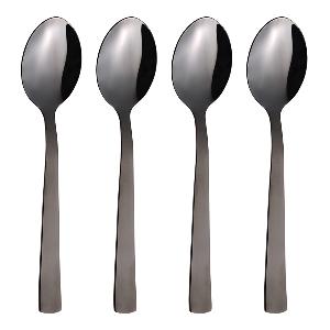 Aida RAW Dessertsked 4-pack Svart