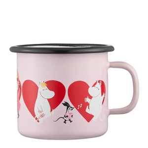 Muurla Mumin emaljmugg 25 cl Hjärta