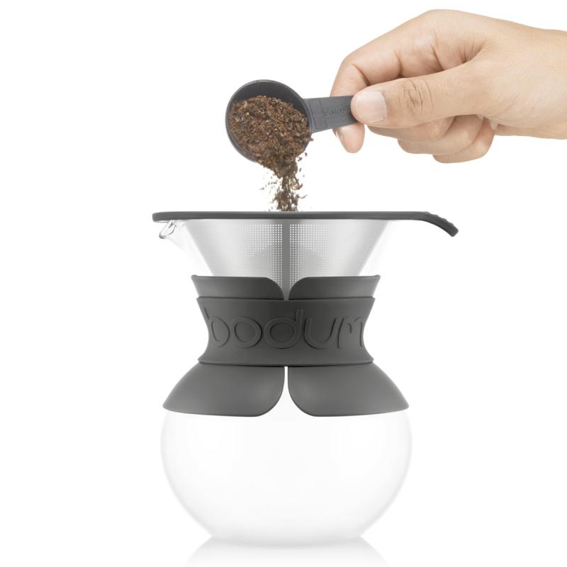 Bodum Pour Over Bryggare med filter 4 koppar 0,5 L Svart