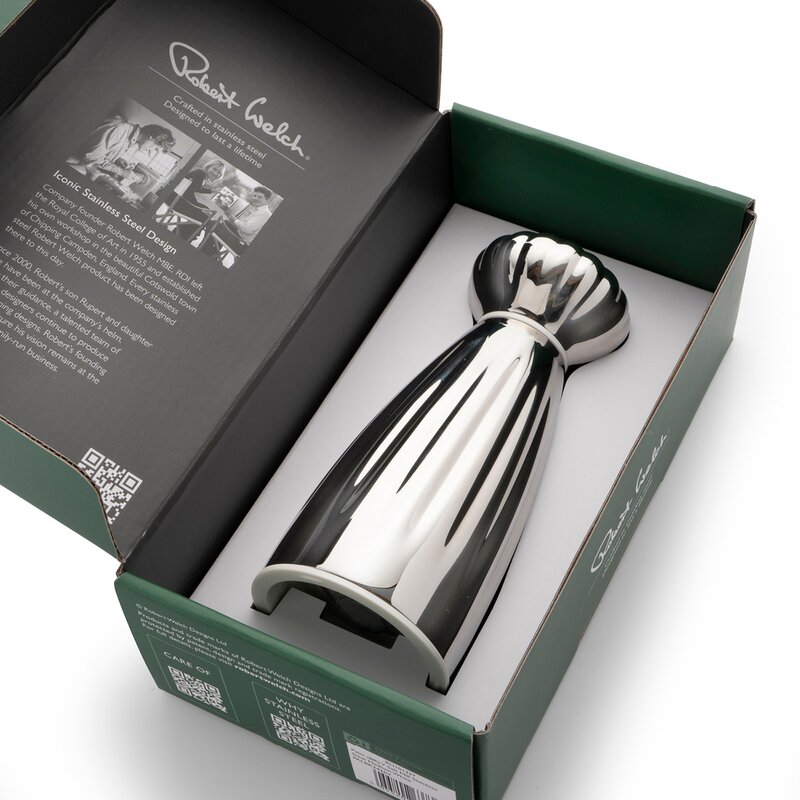 Robert Welch Palm saltkvarn 16,8 cm rostfritt stål/vit