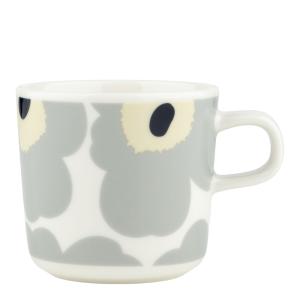 Marimekko Unikko Kopp 20 cl Vit/Grå/Sand/Mörkblå