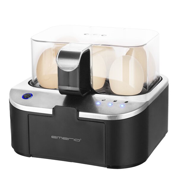 EMERIO Talande äggkokare 6 ägg svart