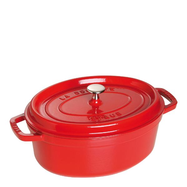 Gryta 4,2 L oval Röd