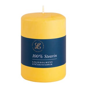 Liljeholmens Blockljus stearin 6,8x10 cm gul