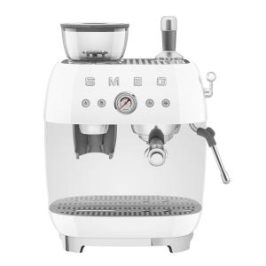 SMEG manuell espressomaskin med kvarn EGF03 vit
