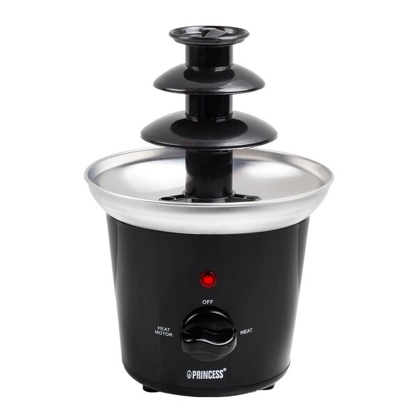 PRINCESS Chokladfontän 292994 i rostfritt stål 32W svart
