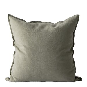 Tell Me More Kuddfodral linne 50x50 cm olive