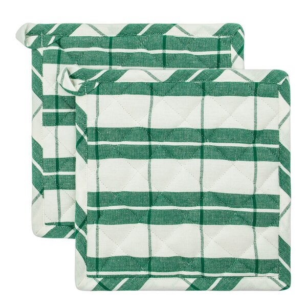 Nicolas Vahé Chef grytlapp 22,5x22,5 cm 2-pack grön/vit