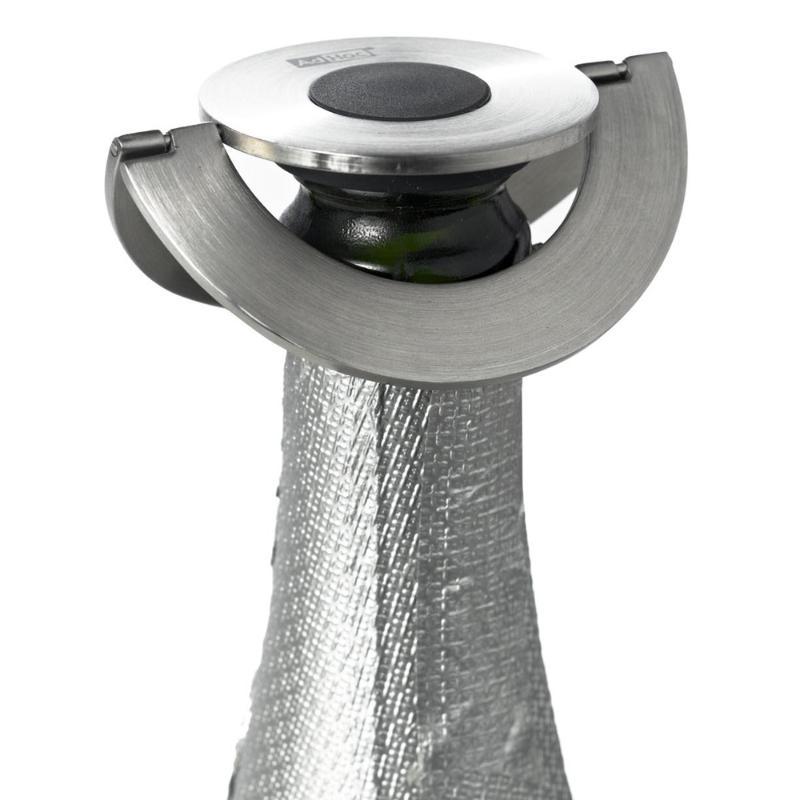 AdHoc Champ Champagnestop 8x2 cm Rostfri