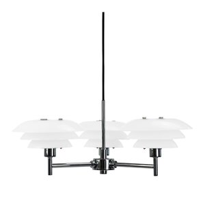 Dyberg Larsen DL20 ljuskrona 17 cm opal/krom