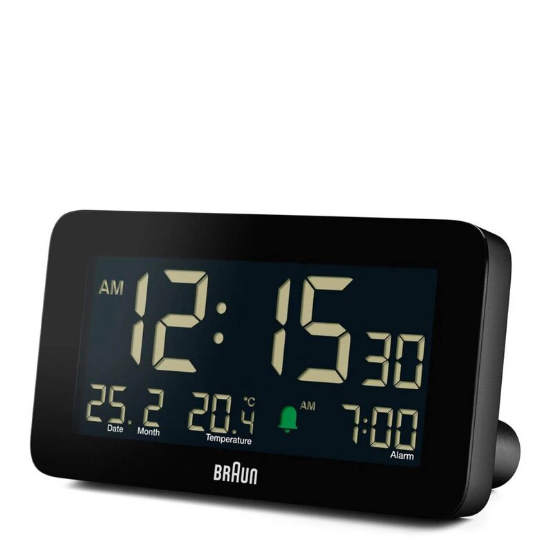 Braun Väckarklocka digital 13,5 cm svart