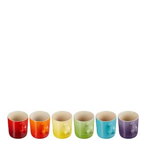 Le Creuset Rainbow espressokopp 6-pack