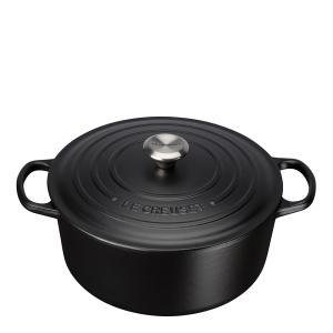 Le Creuset Signature Gjutjärnsgryta rund 28 cm 6,7 L matte black