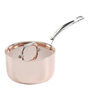 Samuel Groves Copper Induction kastrull med lock 2 L