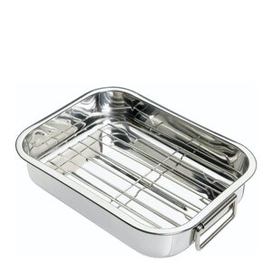 Kitchen Craft Blue Card långpanna med galler 27x20 cm stål