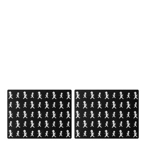 SOLSTICKAN Bordstablett 30x40 cm 2-pack Svart