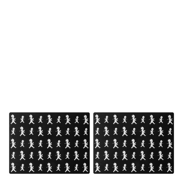 SOLSTICKAN Bordstablett 30x40 cm 2-pack Svart