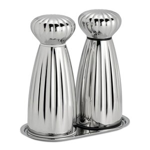 Robert Welch Palm Bright kvarnar och bricka 3 delar rostfritt stål liten