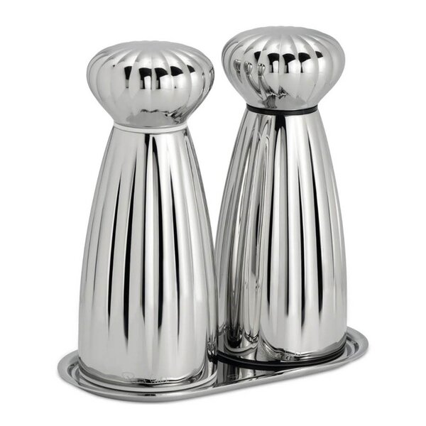 Robert Welch Palm Bright kvarnar och bricka 3 delar rostfritt stål liten