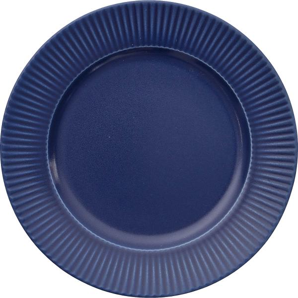 Aida Groovy tallrik 21 cm stengods blå