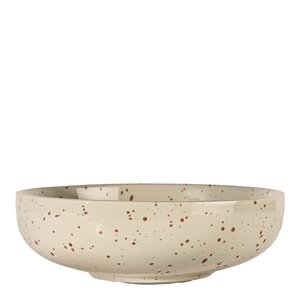 Sagaform Ditte serveringsskål 21 cm beige/vinröd