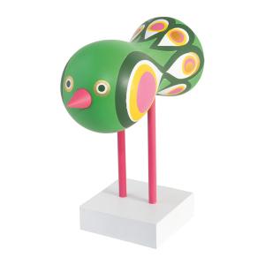 Design House Stockholm Lisa Larson Birds 1967 No.2 16 cm grön/rosa