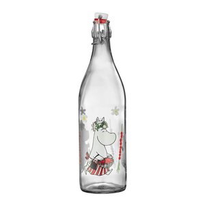 Muurla Mumin glasflaska Smultron 1 L