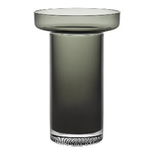 Kosta Boda Limelight Rosvas 23 cm Rökgrå