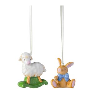 Villeroy & Boch Easter Delight ornament kanin & får 5 cm 2-pack
