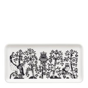 iittala Taika tallrik rektangel 12x24 cm svart