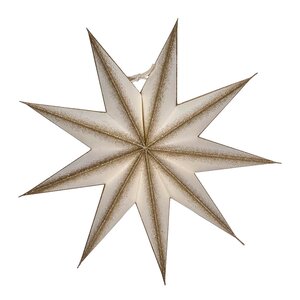 House Doctor 9 Point adventsstjärna 30 cm off-white champagne