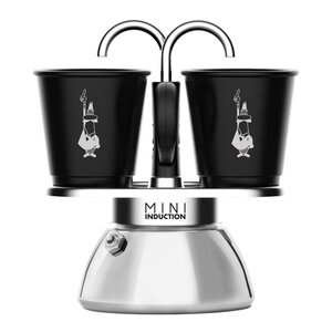 Bialetti Mini Express Induction mokabryggare 2-koppar 10 cl stål