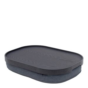 Bosign CurveLine knäbricka anti-slip 47x34 cm svart/grå