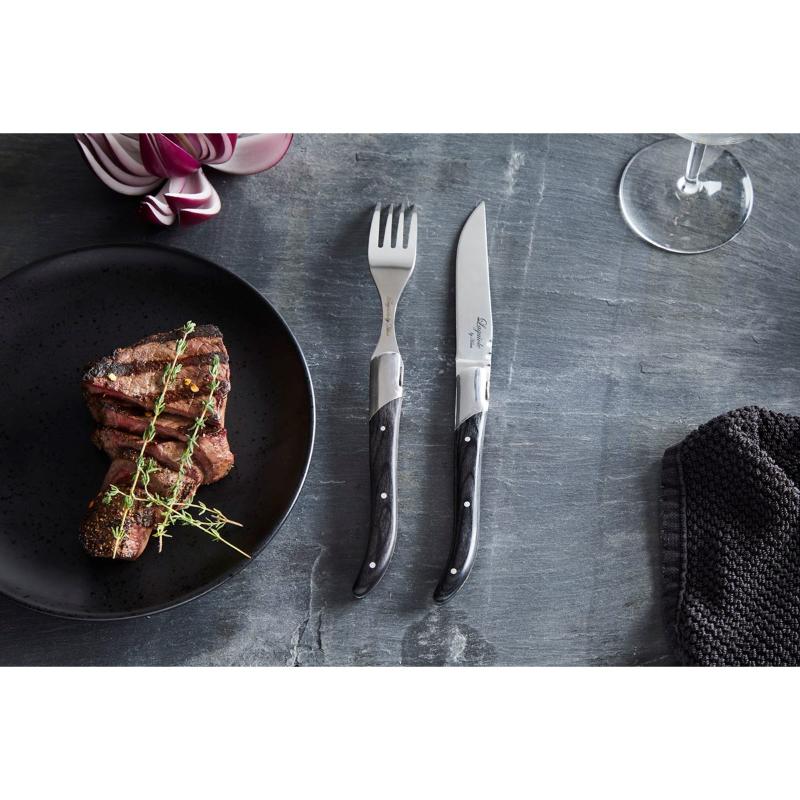 Laguiole by Haws Grillkniv 6-pack ibenholt svart