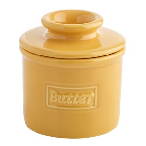 Butter Bell Crock Retro Café smörklocka gul