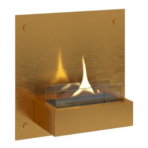 Tenderflame Solo väggmonterad öppenspis 90 0,5 L guld  