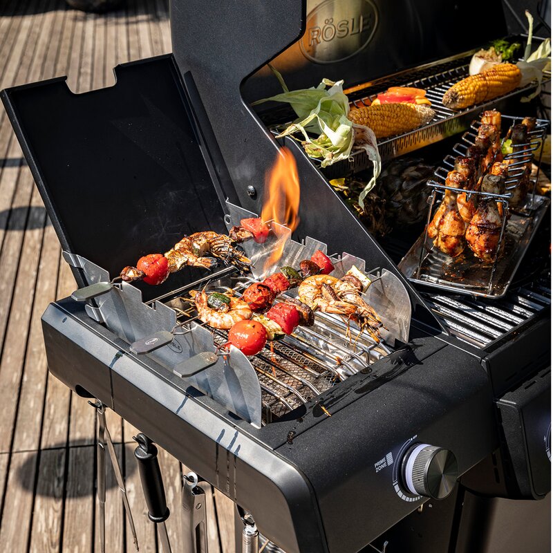 Rösle AllFlame Hero 4 gasolgrill 21000W svart