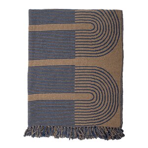 Bloomingville Tiffanie pläd 160x130 cm blå