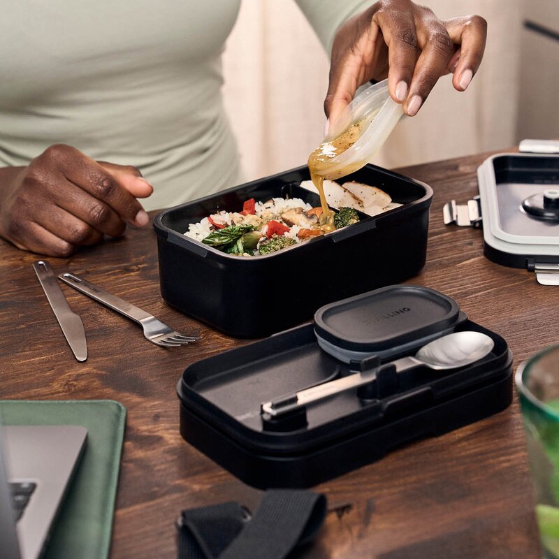 Zwilling Fresh & Save Bento matlåda set 0,8 L 2 delar svart